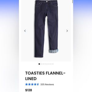 Mugsy Jeans - “Toasties” w/ flannel lining - 30x30